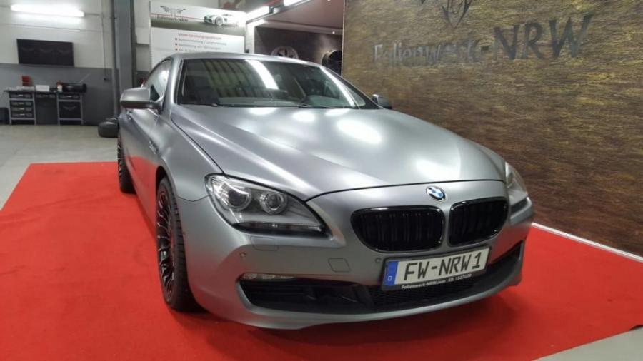  BMW M6 Coupe Matte Grey by Folienwerk-NRW 2016 года  (фото 3 из 5)